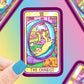 The Chariot Cat Major Arcana Tarot Card - Vinyl Sticker - Game On