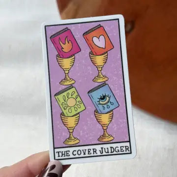 The Cover Judger Book Tarot Card Sticker - Game On