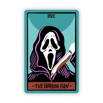 The Horror Fan" Tarot Card Sticker - Game On