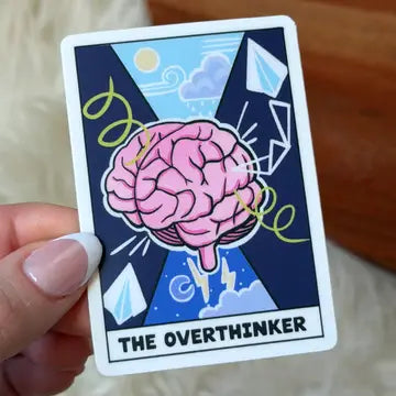 The Overthinker" Tarot Card Sticker - Game On