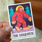 The Sasquatch" Tarot Card Sticker - Game On
