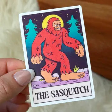 The Sasquatch" Tarot Card Sticker - Game On