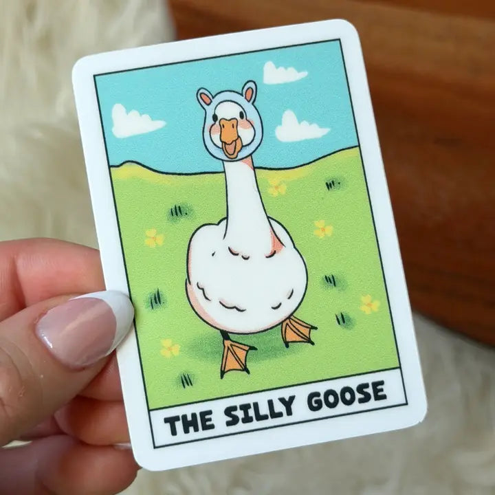 The Silly Goose" Tarot Card Sticker - Game On