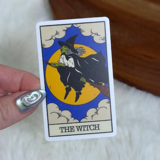 The Witch Tarot Card Halloween Sticker - Game On