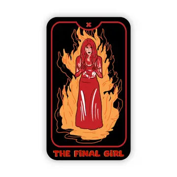The final girl" horror halloween sticker - Game On