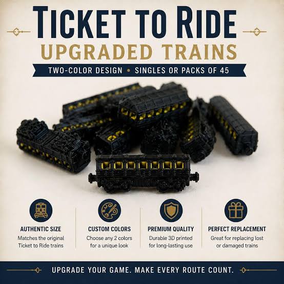 Ticket to Ride Black Train Upgrade Pack - Family - Game On