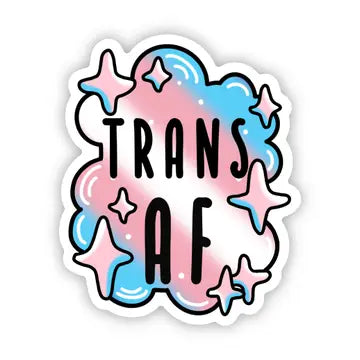 Trans AF Pride Sticker - Game On