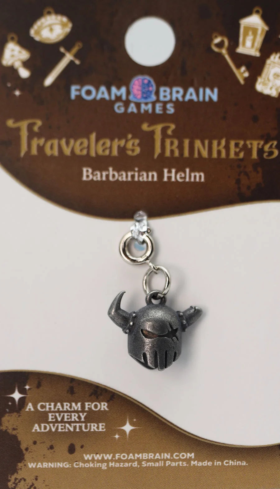 Traveler's Trinkets - Barbarian Helm Charm - Game On