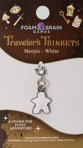 Traveler's Trinkets - Meeple - White Charm - Game On