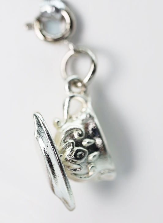 Traveler's Trinkets - Mithril Teacup Charm - Game On