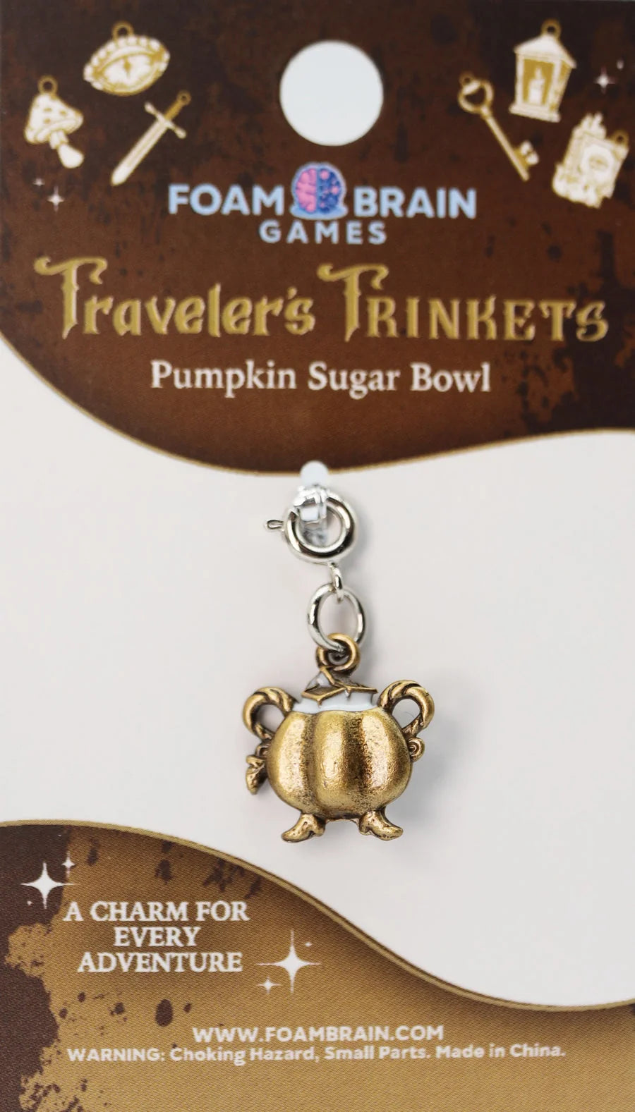 Traveler's Trinkets - Pumpkin Sugar Bowl Charm - Game On