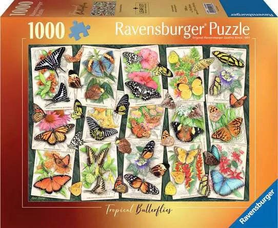 Tropical Butterflies 1000 Pc Puzzle - Game On