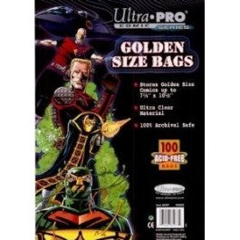 UP Comic Bags Golden Age Size 100-Count - Game On