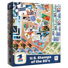 US Stamps 80s 1000 pc - Game On