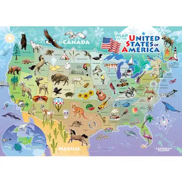 USA Map - 35pc Puzzle - Game On