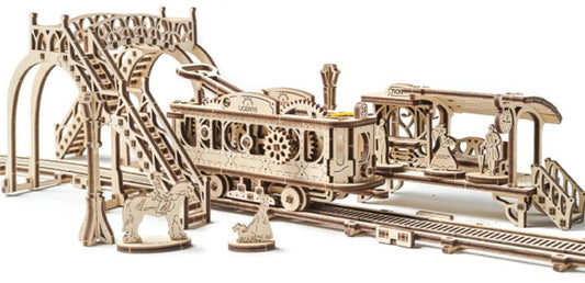 Ugears Mechanical Town Tram Lin - Game On