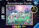 Unicorns in the Moonlight 100 Pc Puzzle (glow) - Game On