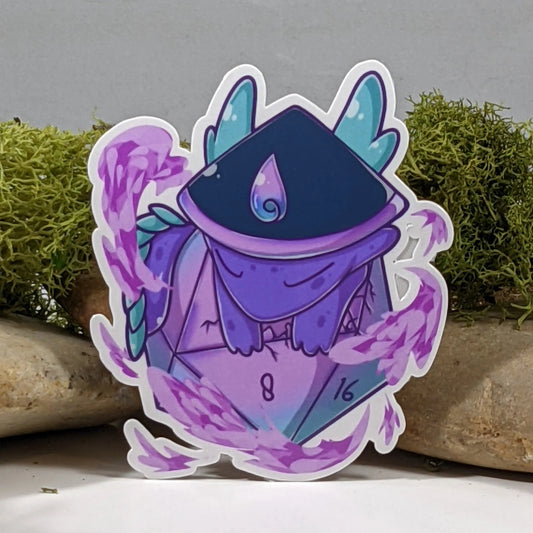 Vaporwave Dragon - Egg Sticker - 2.5 - Game On