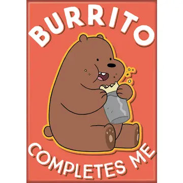 We Bare Bears Grizzly Burrito Completes Magnet - Game On