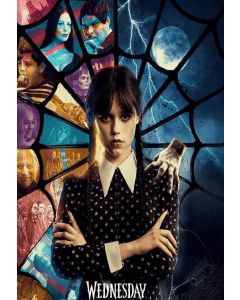 Wednesday - Stained Glass - Poster - Game On