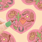 Western Rodeo Heart Valentines Vinyl Sticker - Game On