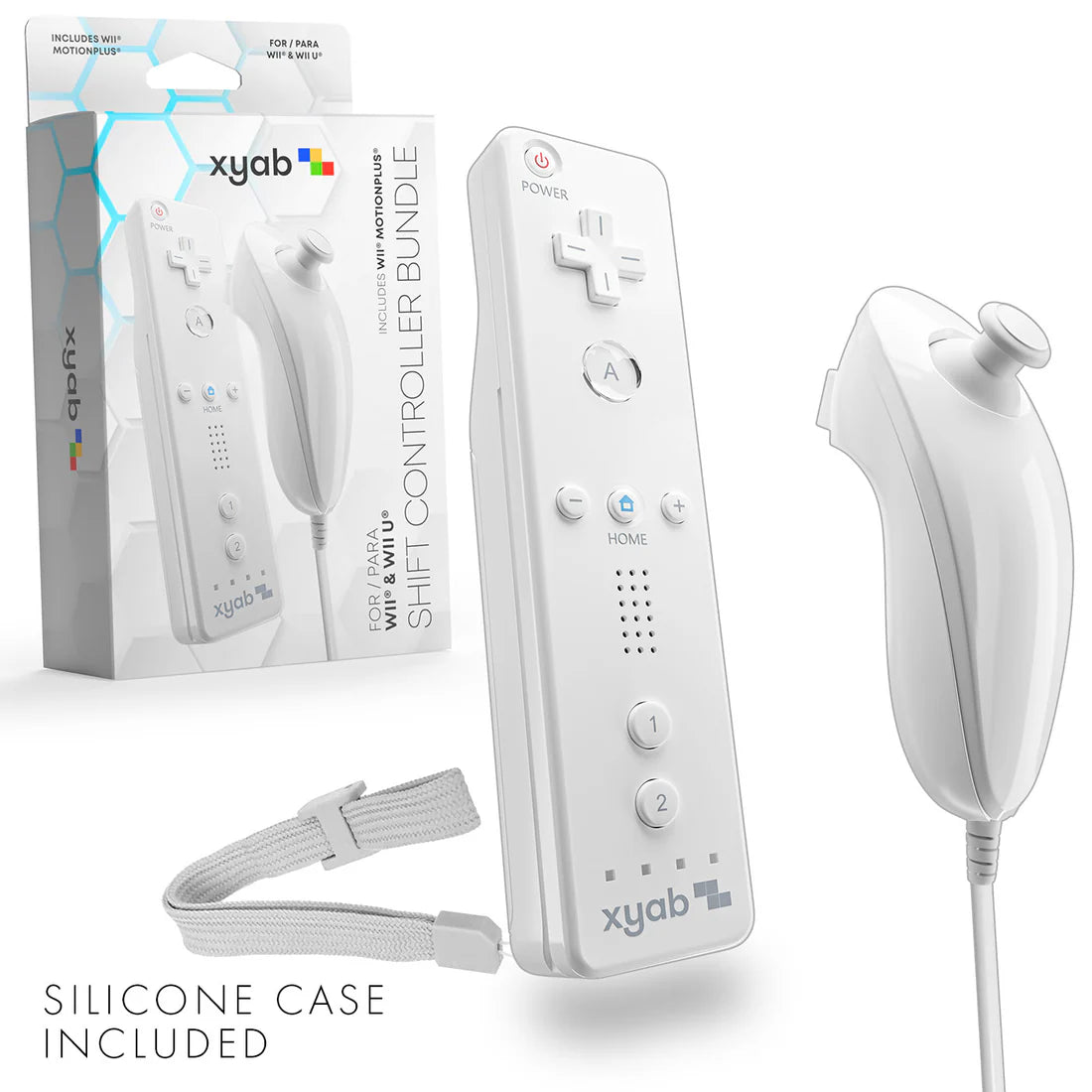 Wii White Wireless Controller Bundle - Game On