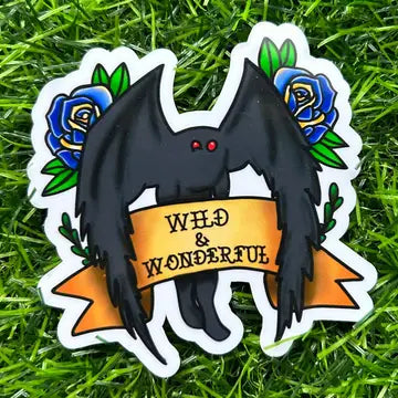 Wild and Wonderful Mothman Sticker - Game On