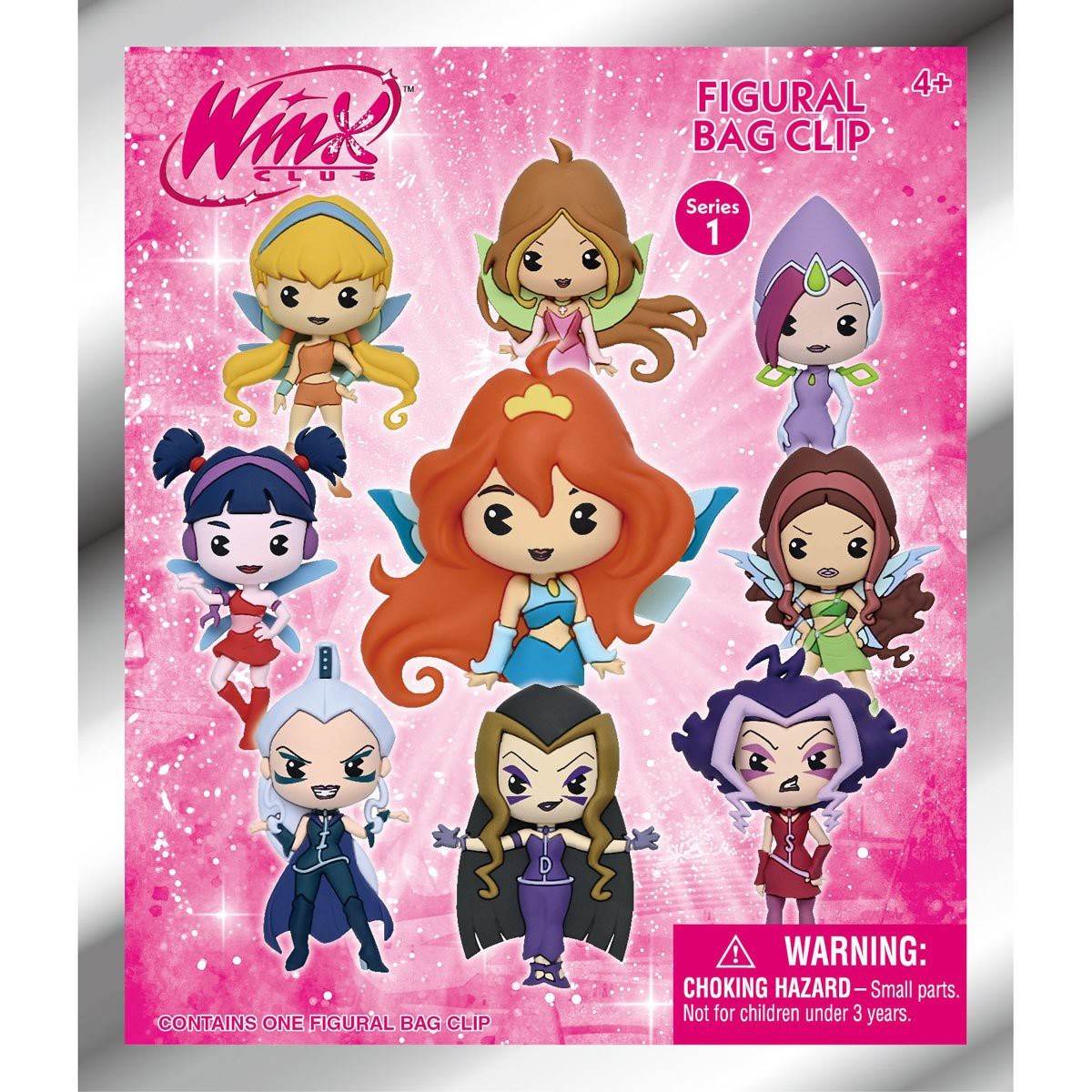 Winx Club 3D Foam Bag Clip, Series 1 - Game On