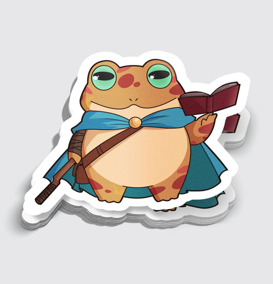 Wizard Frog RPG Class Inspired Sticker - 3" - Game On