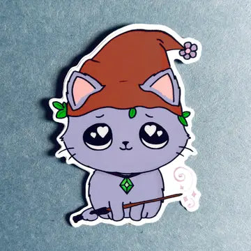 Wizard Kitty Sticker - Game On