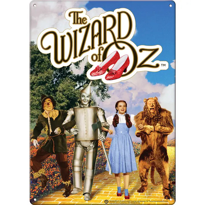 Wizard of OZ On the Yellow Brick Road Metal Sign - Game On