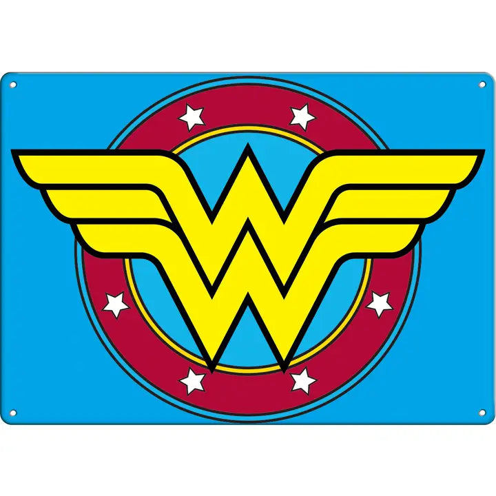 Wonder Woman Logo Metal Sign - Game On