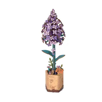 3D Wooden Flower Puzzle - Lilac - Game On