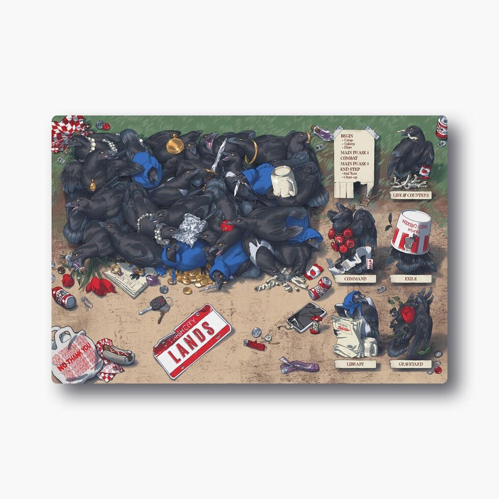 World of Trash - Crows - Corvid Chaos Playmats - Game On