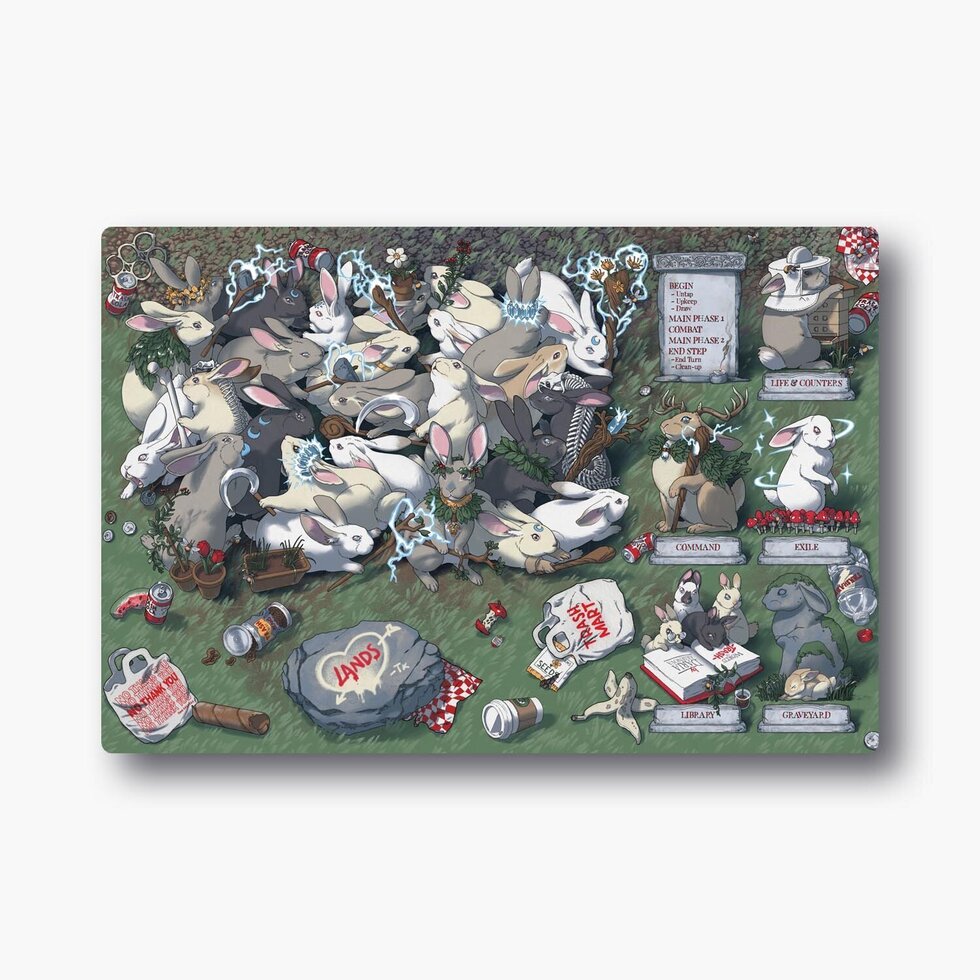 World of Trash - Rabbits - Bunny Bonanza Playmats - Game On
