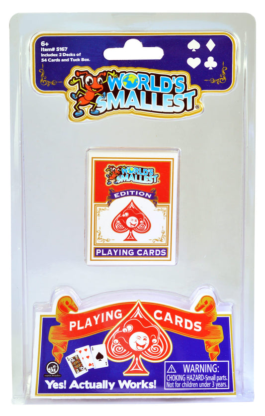 World's Smallest - Playing cards - Game On