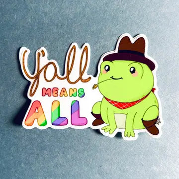 Y'all Means All - Pride Sticker - Game On
