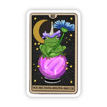 You are doing amazing sweetie" Tarot Card Sticker - Game On