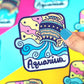 Zodiac Aquarius Astrology Water Bottle Vinyl Sticker - Game On