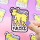 Zodiac Aries The Ram Astrology Horoscope Vinyl Sticker - Game On