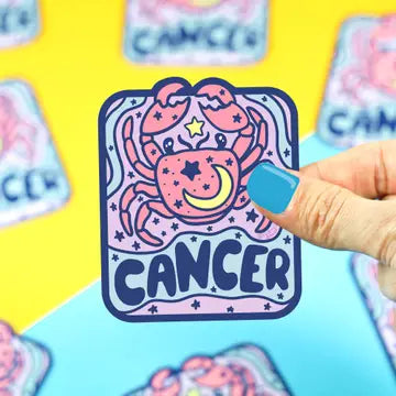 Zodiac Cancer The Crab Astrology Horoscope Vinyl Sticker - Game On