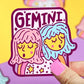 Zodiac Gemini Twins Astrology Horoscope Vinyl Sticker - Game On