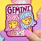Zodiac Gemini Twins Astrology Horoscope Vinyl Sticker - Game On