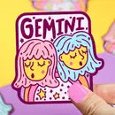Zodiac Gemini Twins Astrology Horoscope Vinyl Sticker - Game On