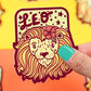Zodiac Leo The Lion Astrology Horoscope Vinyl Sticker - Game On