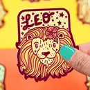 Zodiac Leo The Lion Astrology Horoscope Vinyl Sticker - Game On