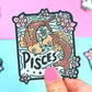 Zodiac Pisces Fish Astrology Horoscope Vinyl Sticker - Game On