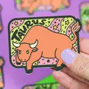 Zodiac Taurus The Bull Astrology Horoscope Vinyl Sticker - Game On