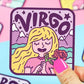 Zodiac Virgo The Maiden Astrology Horoscope Vinyl Sticker - Game On