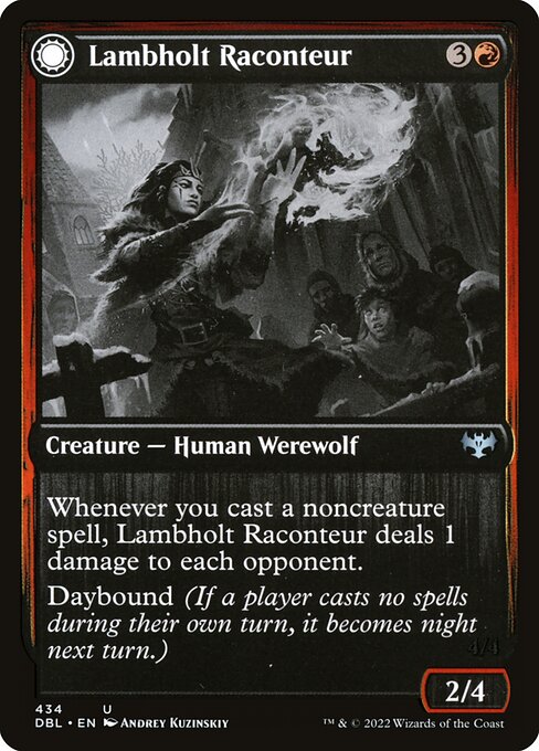 Lambholt Raconteur // Lambholt Ravager (434) (Foil) - Innistrad: Double Feature - Game On